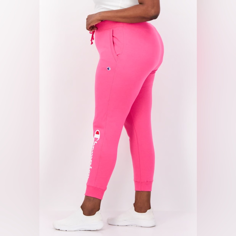 Champion- NWT Pink Jogger Sweatpants with Logo Size 2X - Picture 4 of 17